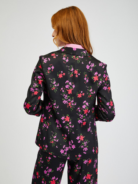 Orsay Jachetă de damă neagră florala ORSAY