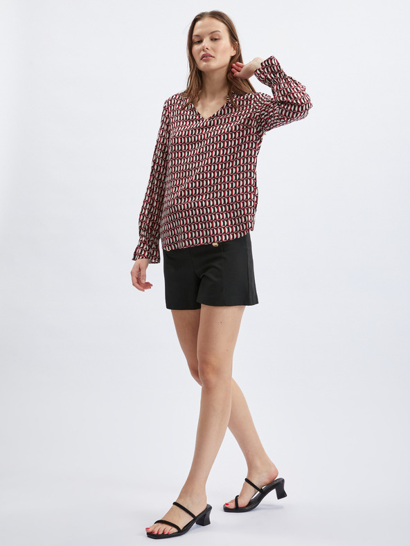 Orsay Bluză de damă cu model alb-roșu ORSAY