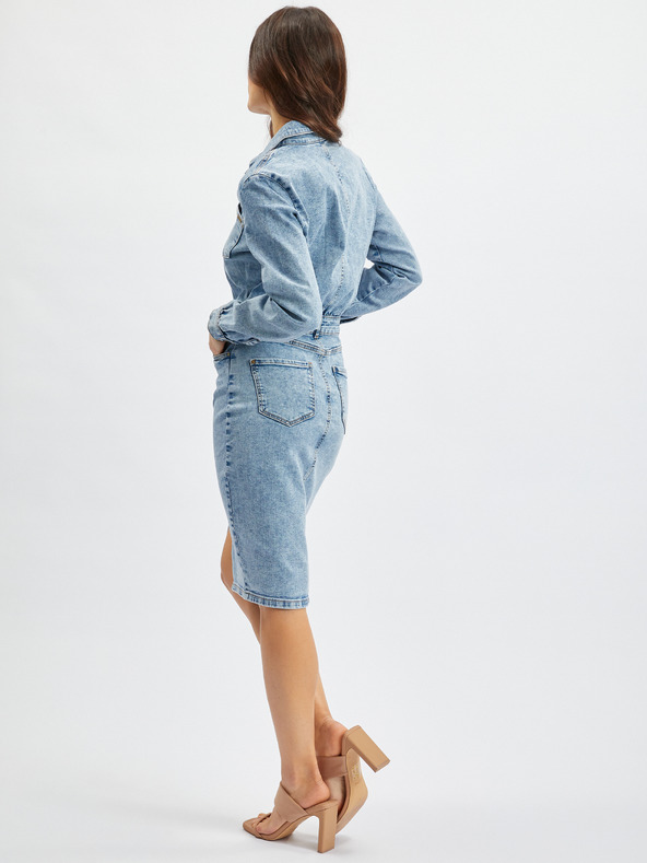 Orsay Rochie de damă albastru deschis din denim ORSAY