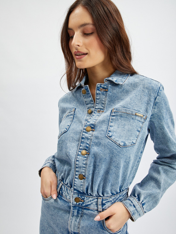 Orsay Rochie de damă albastru deschis din denim ORSAY
