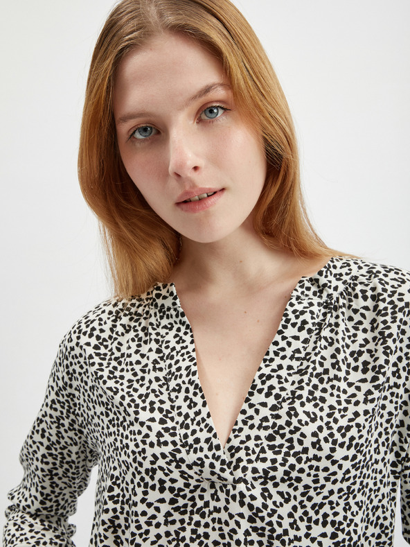 Orsay Bluză de damă cu model alb-negru ORSAY