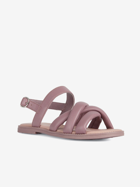 Geox Sandale din piele roz pentru femei Geox