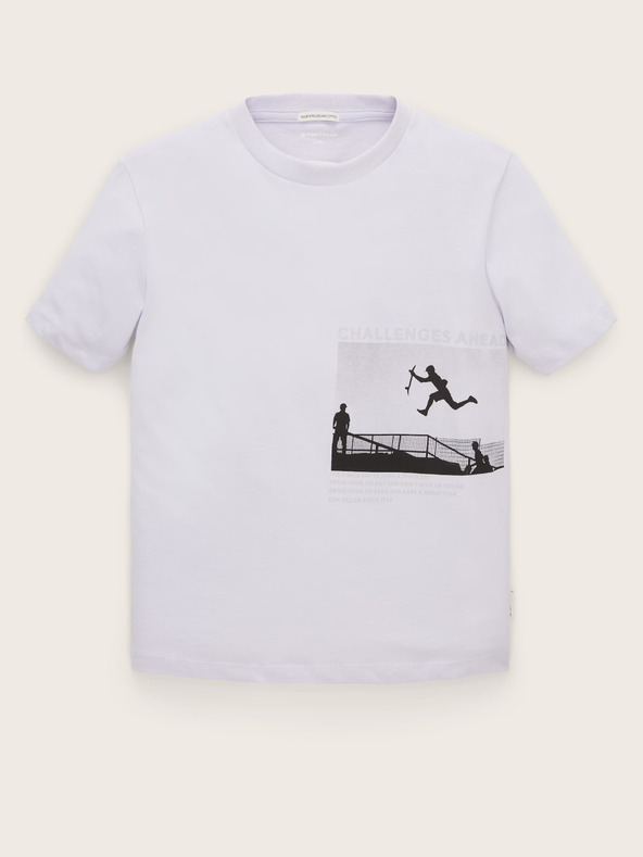 Tom Tailor Tricou pentru băieți Tom Tailor mov deschis
