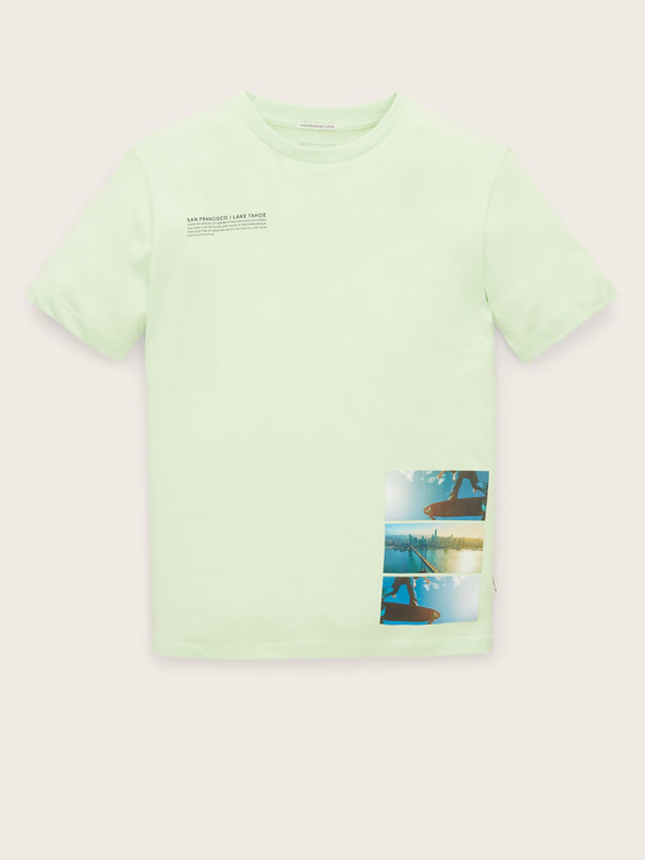 Tom Tailor Tricou pentru băieți Tom Tailor verde deschis