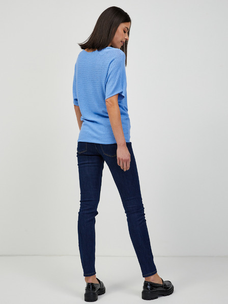 Orsay Pulover cu model albastru deschis cu mânecă scurtă ORSAY