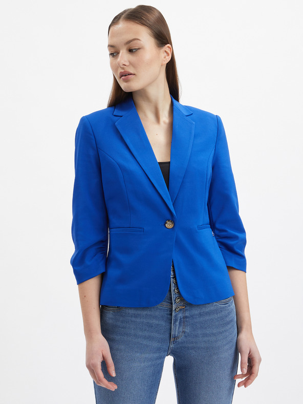 Orsay Jachetă cu model albastru pentru femei ORSAY