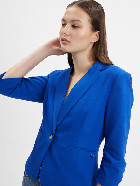 Orsay Jachetă cu model albastru pentru femei ORSAY