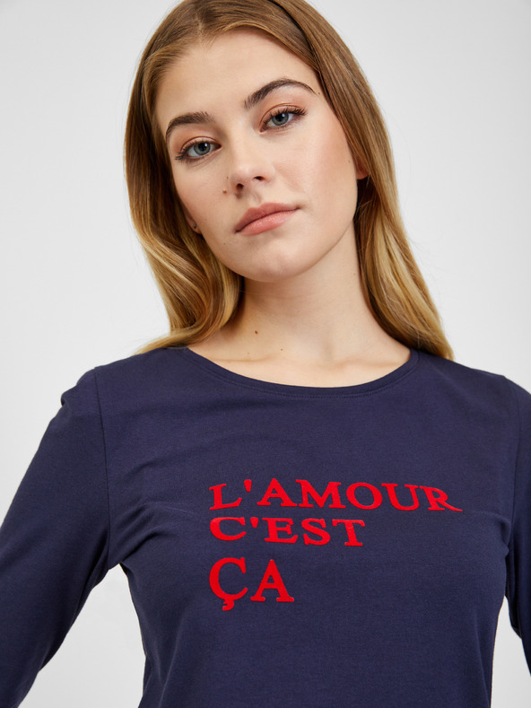 Orsay Bluză de damă albastru închis ORSAY