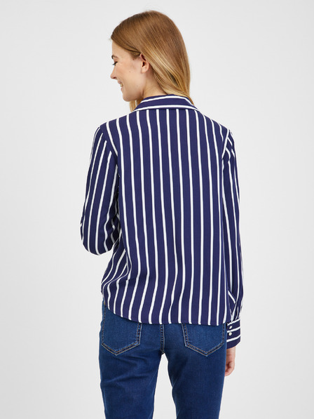 Orsay Bluză în dungi alb-albastră pentru femei ORSAY