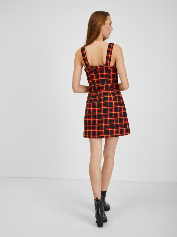 Orsay Rochie de damă în carouri roșu-negru ORSAY