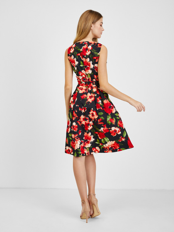 Orsay Rochie cu model floral roșu-negru de damă ORSAY