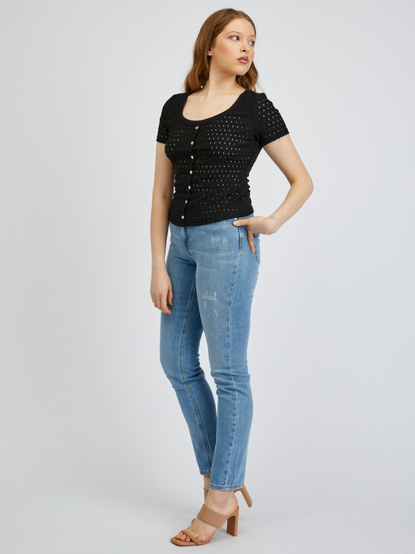 Orsay Tricou negru de damă ORSAY