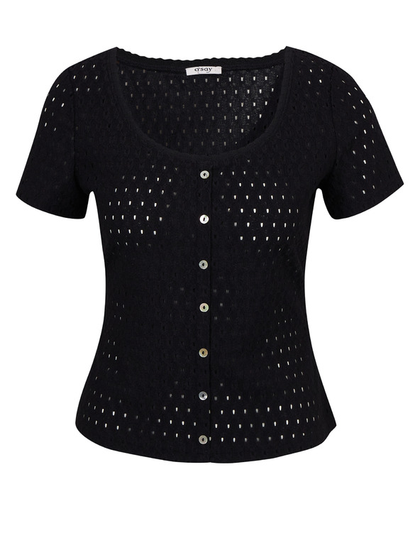 Orsay Tricou negru de damă ORSAY