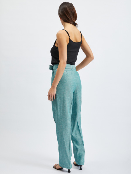 Orsay Pantaloni turcoaz de damă ORSAY