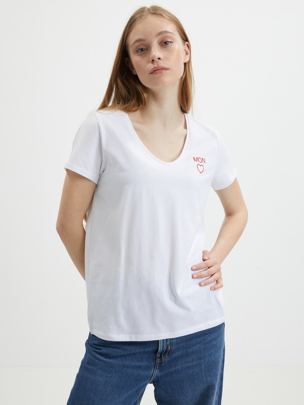 Pieces Billy Tricou Alb