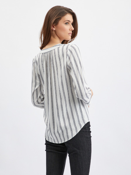 Orsay Bluză pentru femei cu dungi gri-albe  ORSAY