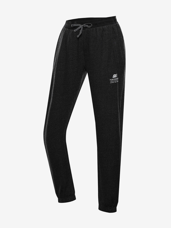ALPINE PRO Frek Pantaloni de trening Negru