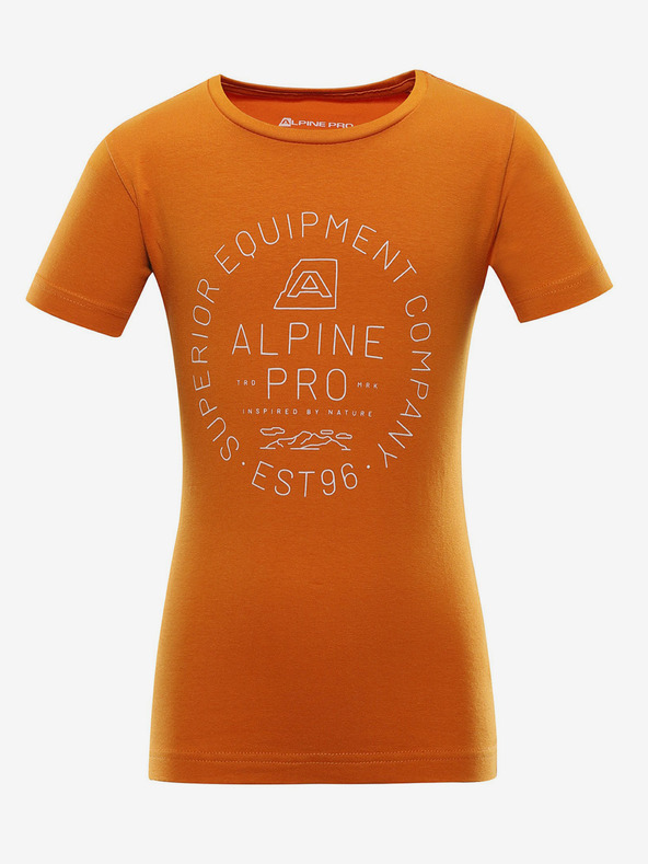 ALPINE PRO Tricou de bumbac pentru copii ALPINE PRO DEWERO galben