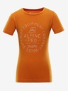 ALPINE PRO Tricou de bumbac pentru copii ALPINE PRO DEWERO galben