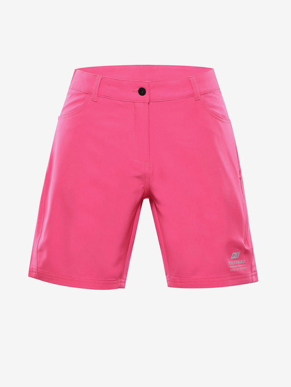 ALPINE PRO Pantaloni scurți softshell cu uscare rapidă pentru femei ALPINE PRO COLA roz