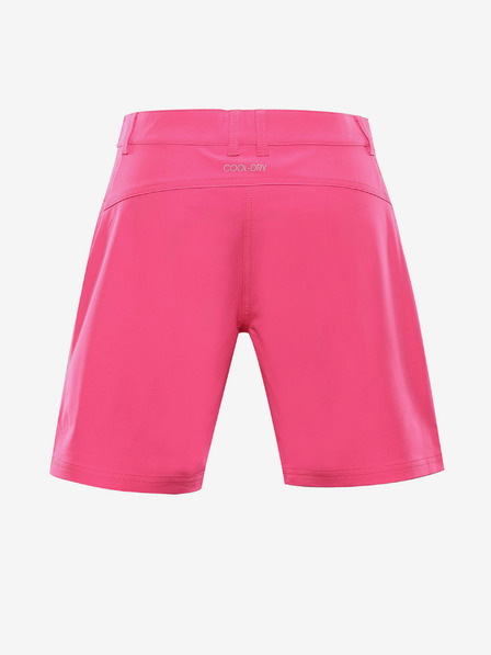 ALPINE PRO Pantaloni scurți softshell cu uscare rapidă pentru femei ALPINE PRO COLA roz