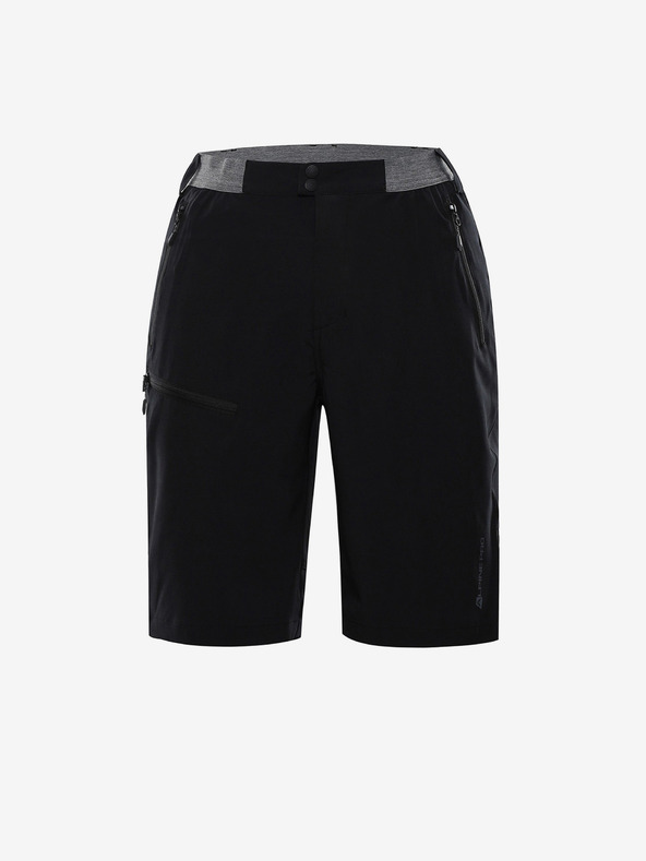 ALPINE PRO Zamb Pantaloni scurți Negru