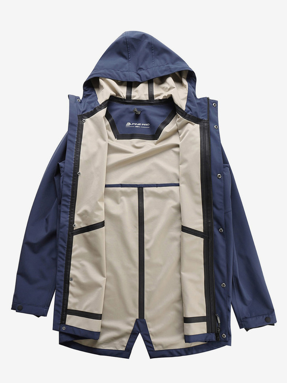 ALPINE PRO Palton bărbătesc impermeabil cu membrană ptx ALPINE PRO PERFET albastru