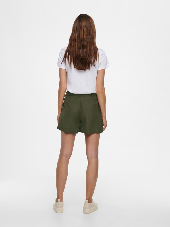 ONLY Pantaloni scurți kaki cu cravată ONLY Viva