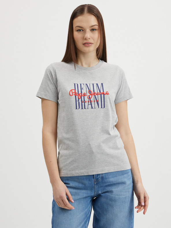 Pepe Jeans Tricou gri deschis pentru femei Pepe Jeans Camille