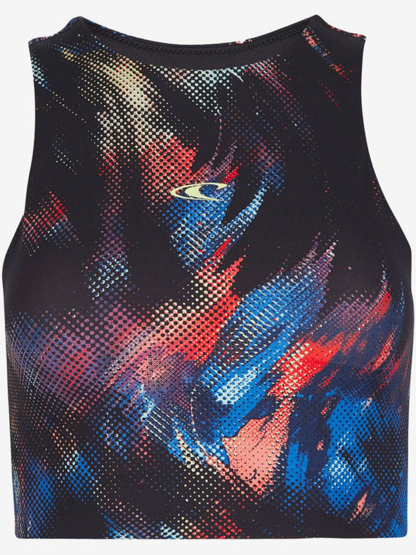O'Neill Tricou albastru și negru O'Neill ACTIVE CROPPED TOP pentru femei