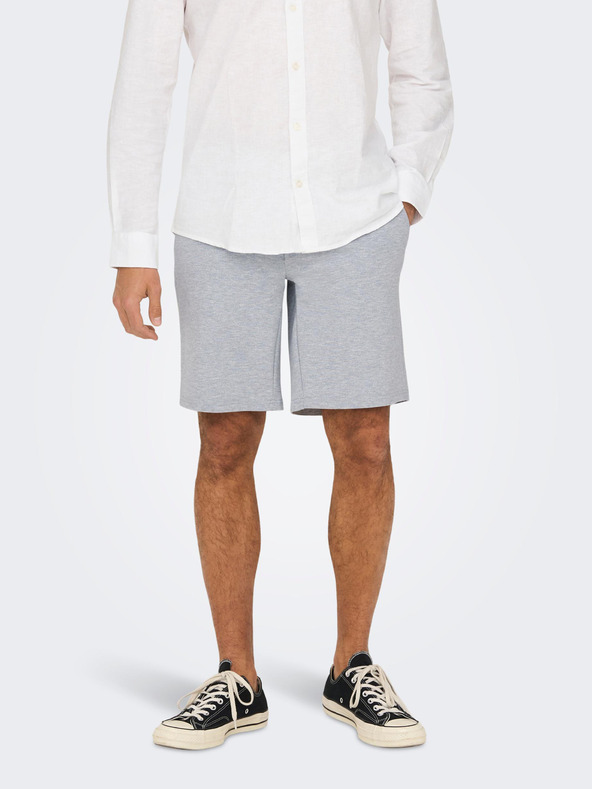 ONLY & SONS Pantaloni scurți gri deschis pentru bărbați ONLY & SONS Mark brindle