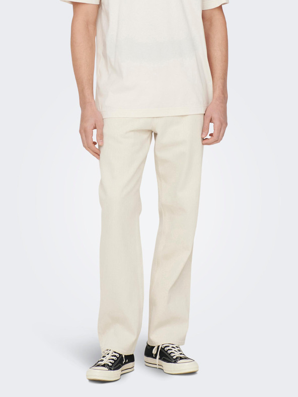 ONLY & SONS Edge Jeans Alb