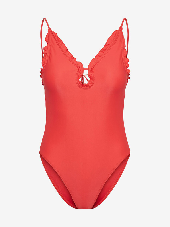Pieces Blua Costum de baie întreg Roșu