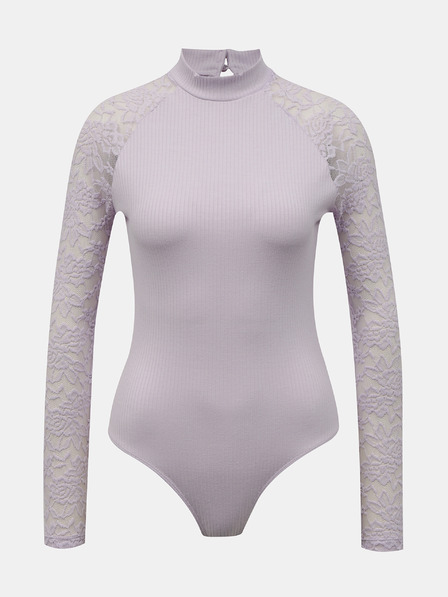 TALLY WEiJL Body mov deschis cu mâneci din dantelă TALLY WEiJL
