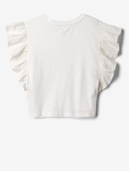 GAP Crop top cu volane pentru copii GAP