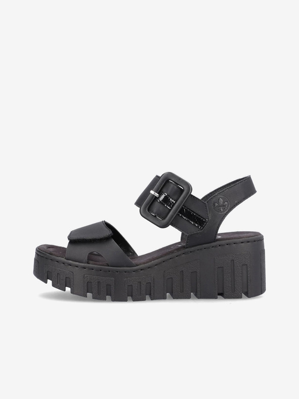 Rieker Sandale Negru