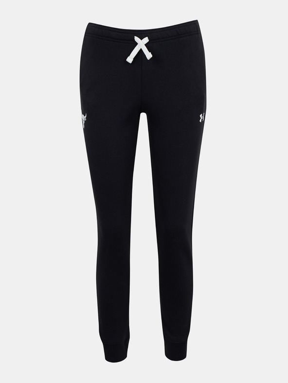 Under Armour UA Project Rock Terry Pantaloni de trening pentru copii Negru