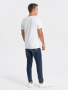 Ombre Clothing Tricou alb bărbați Ombre Clothing