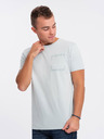 Ombre Clothing Tricou bărbătesc gri deschis Ombre Clothing