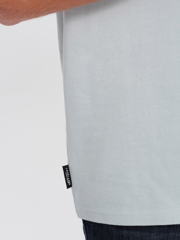 Ombre Clothing Tricou bărbătesc gri deschis Ombre Clothing