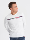 Ombre Clothing Tricou alb bărbați Ombre Clothing
