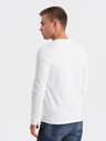 Ombre Clothing Tricou alb bărbați Ombre Clothing