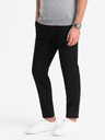 Ombre Clothing Pantaloni în carouri negri pentru bărbați Ombre Clothing