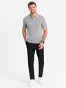 Ombre Clothing Pantaloni în carouri negri pentru bărbați Ombre Clothing