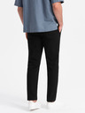 Ombre Clothing Pantaloni chino slim fit negri pentru bărbați Ombre Clothing