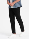 Ombre Clothing Pantaloni chino slim fit negri pentru bărbați Ombre Clothing