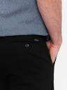 Ombre Clothing Pantaloni chino slim fit negri pentru bărbați Ombre Clothing