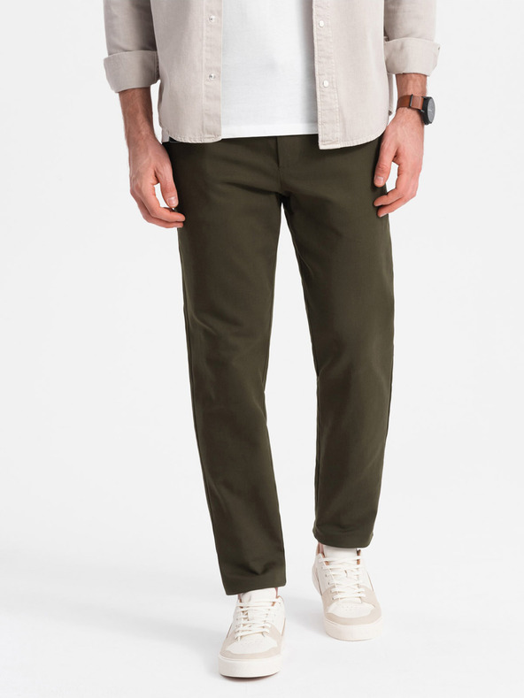 Ombre Clothing Chino Pantaloni Verde