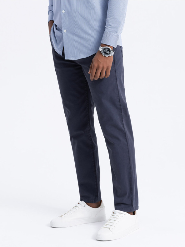 Ombre Clothing Chino Pantaloni Albastru