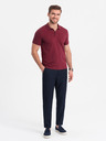 Ombre Clothing Pantaloni Chino albastru închis pentru bărbați Ombre Clothing